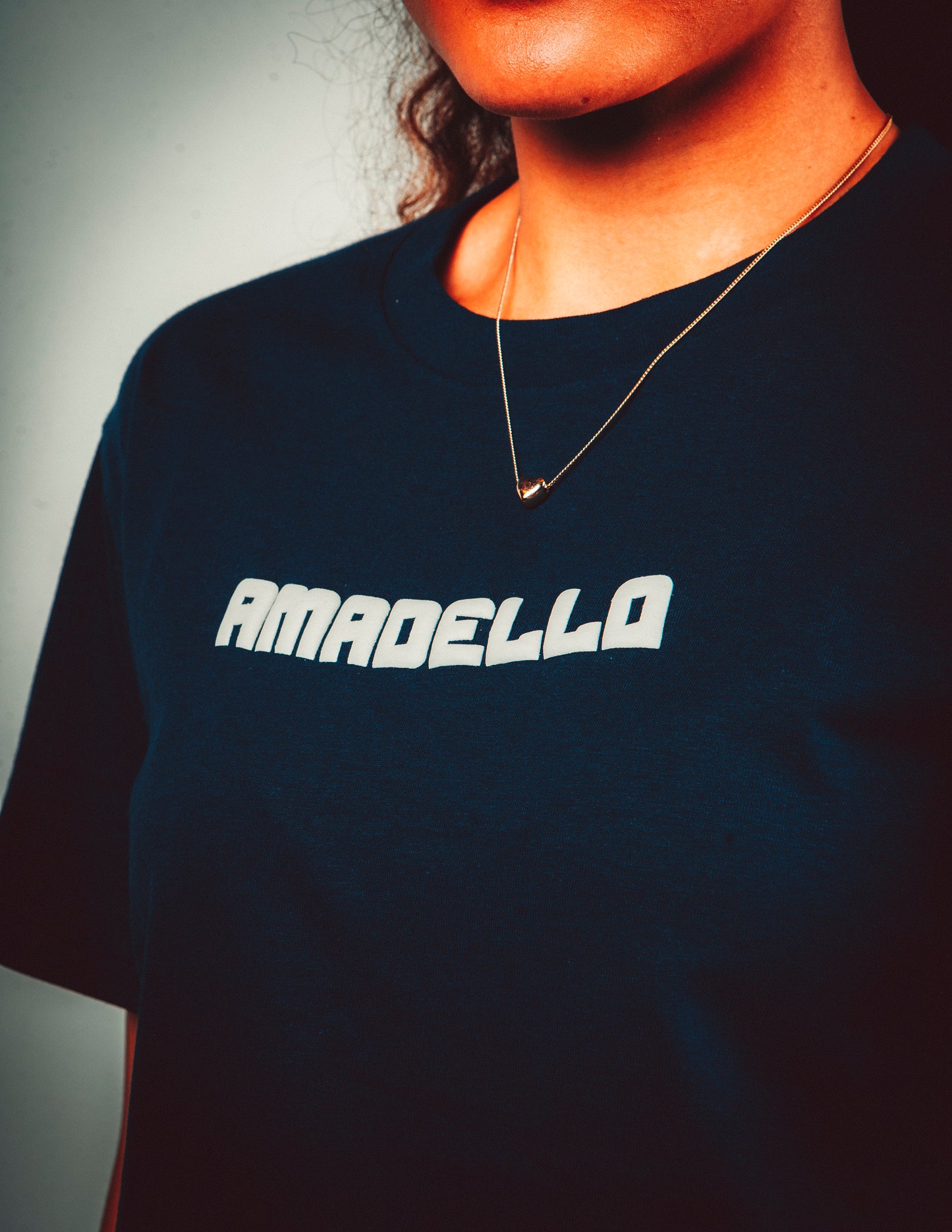 AD T-SHIRT NAVY BLUE AND GREY