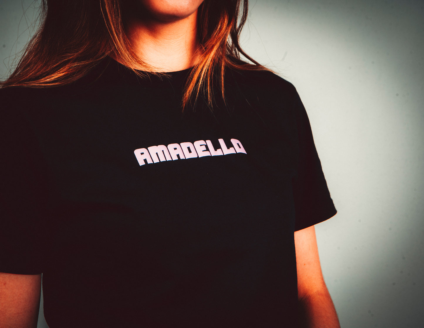 AD T-SHIRT BLACK AND PINK