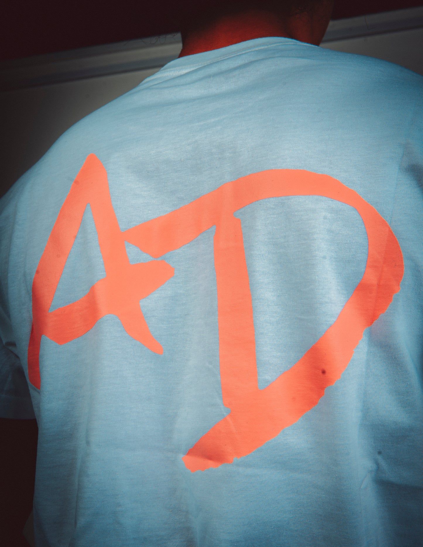 AD T-SHIRT WHITE AND PINK