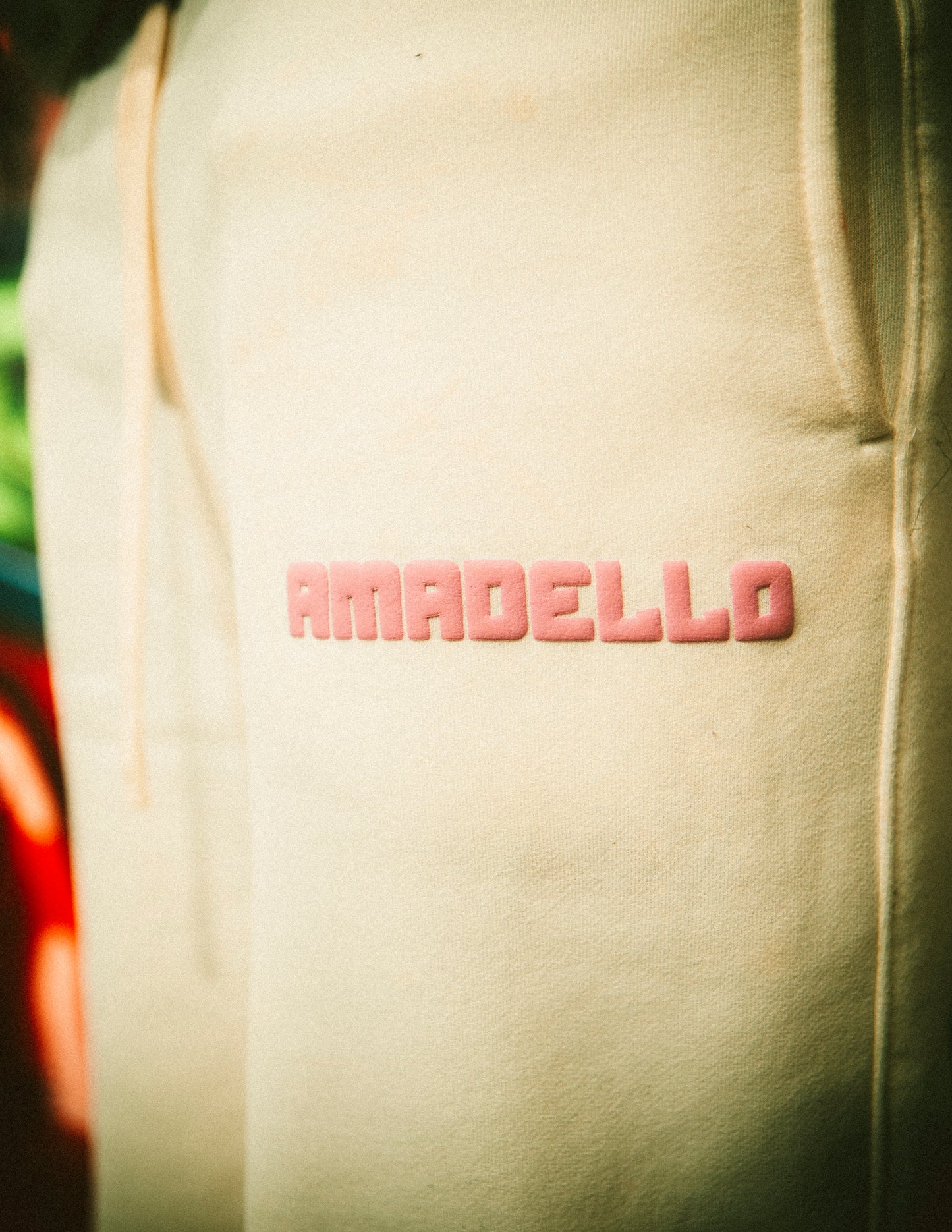 AMADELLO PANTS WHITE X PINK