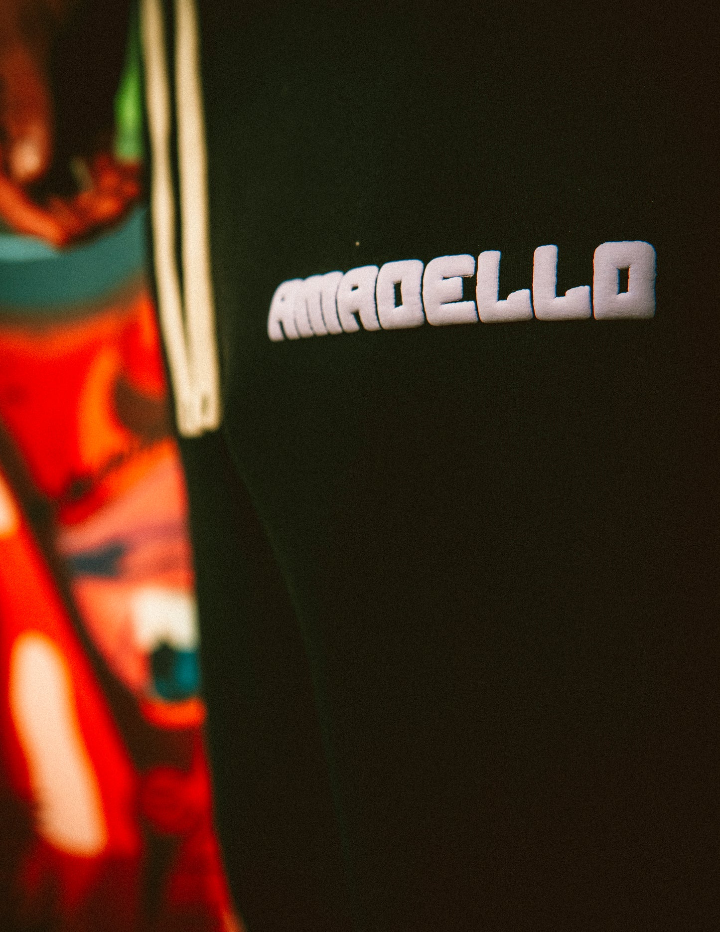 AMADELLO PANTS BLACK X PURPLE